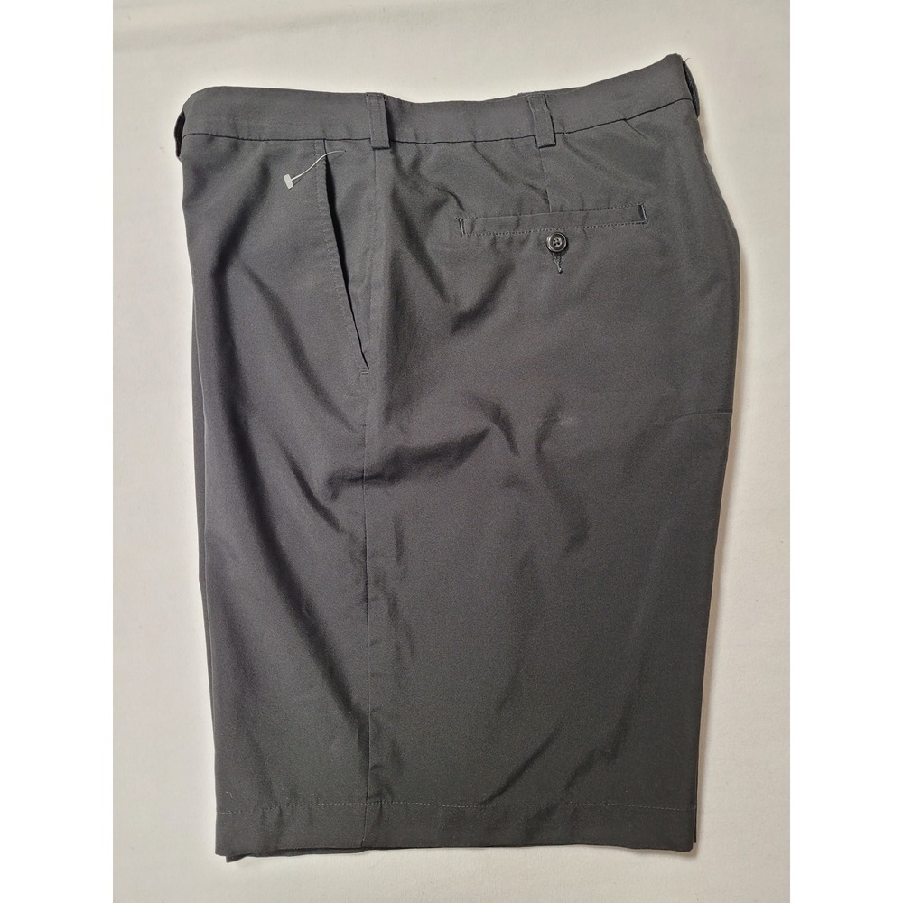 PGA Tour Golf Shorts Mens Flat Front Black Comfort Casual Activewear Size 40